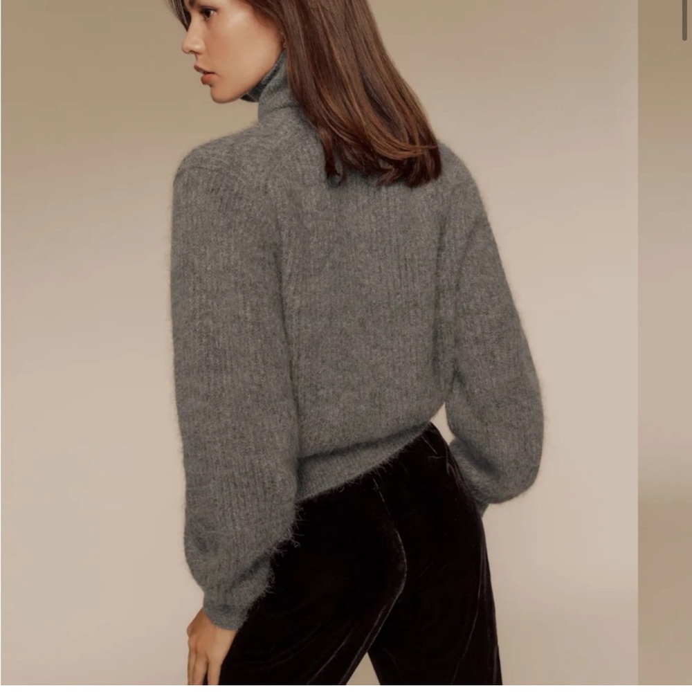 Reformation Cosmia Alpaca Blend Turtleneck Sweater NWT! - Picture 3 of 8